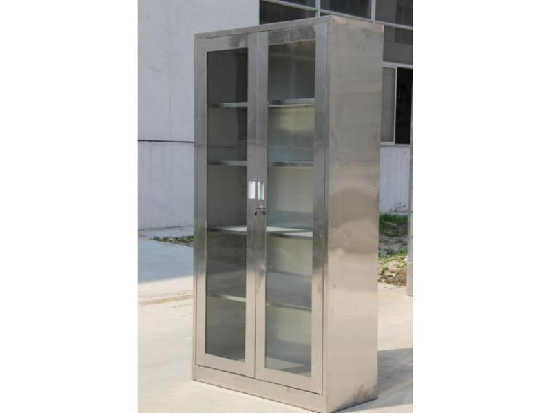 克拉瑪依不銹鋼通體玻璃文件柜