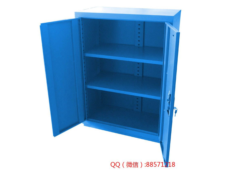 車間藍門雙層工具柜