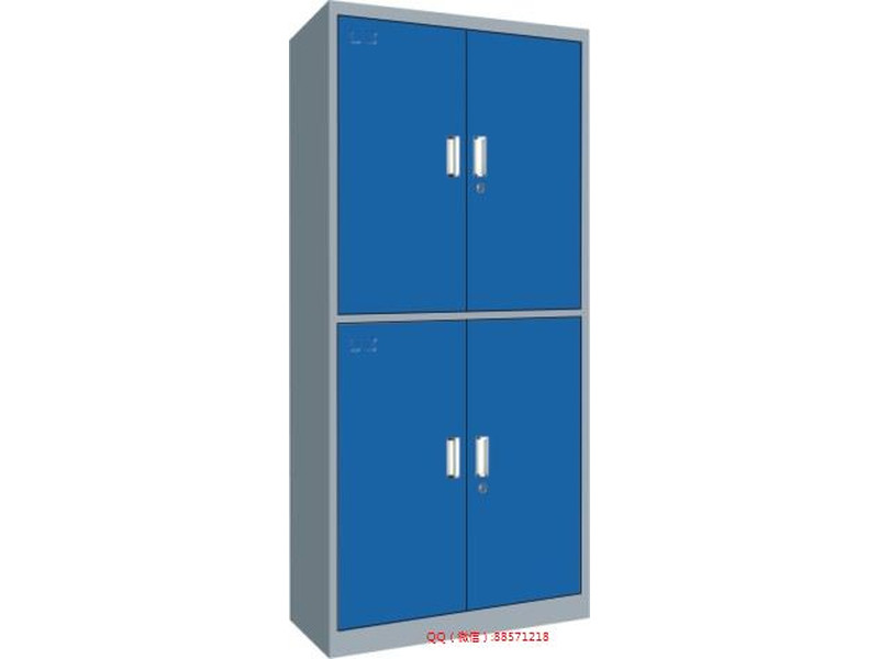 藍門雙層四門工具柜